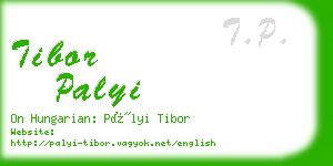 tibor palyi business card